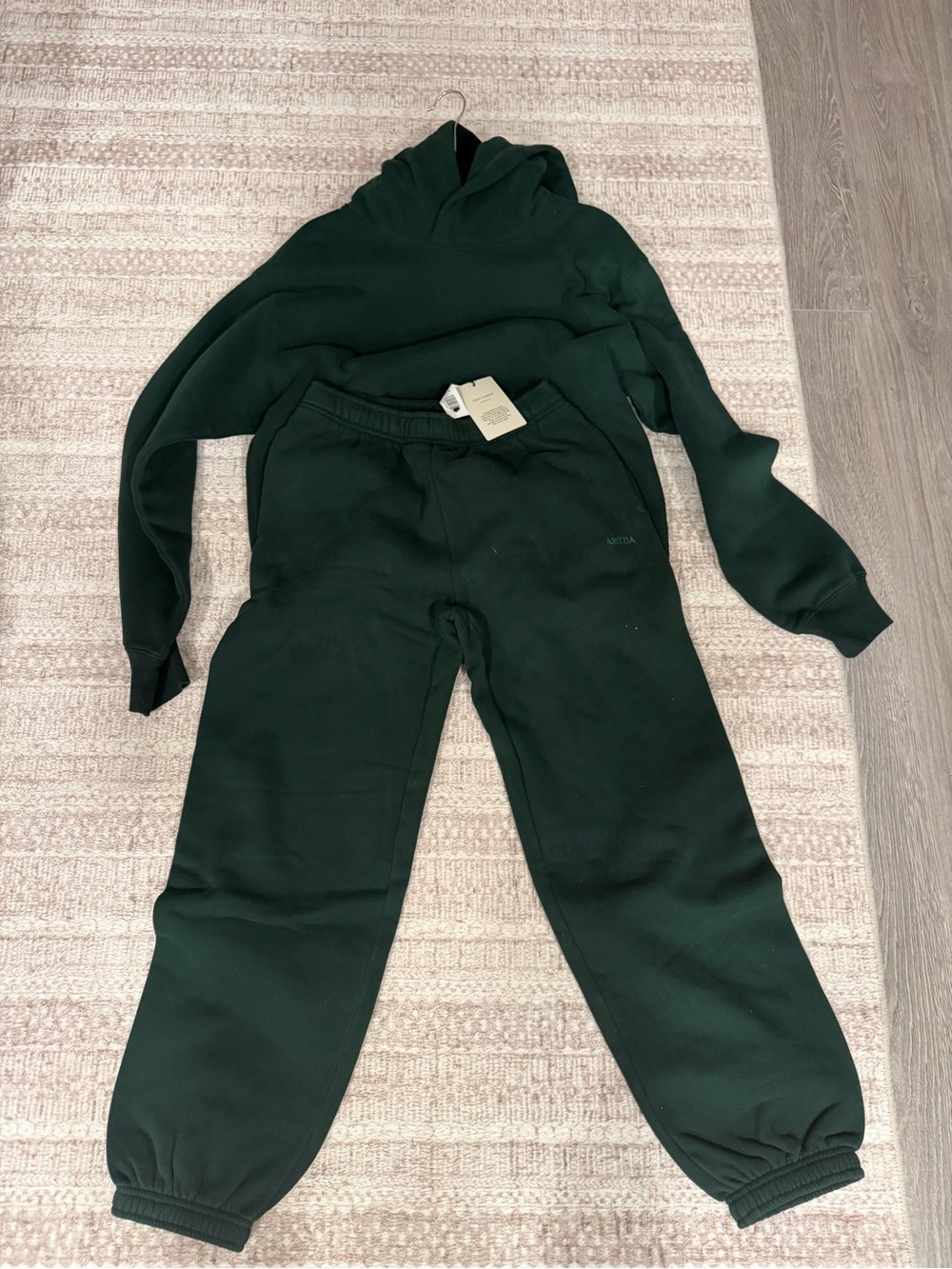 Aritzia Kids Dark Green Hoodie & Joggers Set